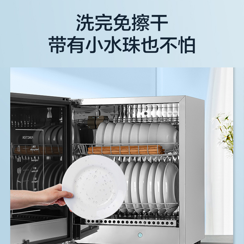 容声(RONGSHENG)50-RQ230二星级热风立式消毒柜50L小型家用台式桌面厨房办公室高温碗具餐具消毒柜