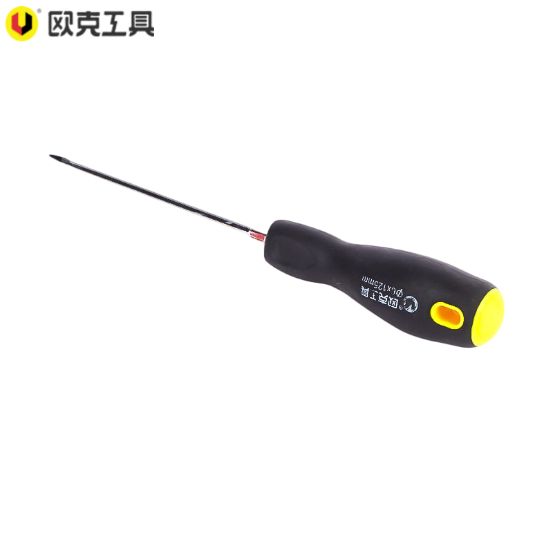 欧克 螺丝刀工业级耐油柄旋具带磁起子 一字6×125mmOK-8733/把高清大图