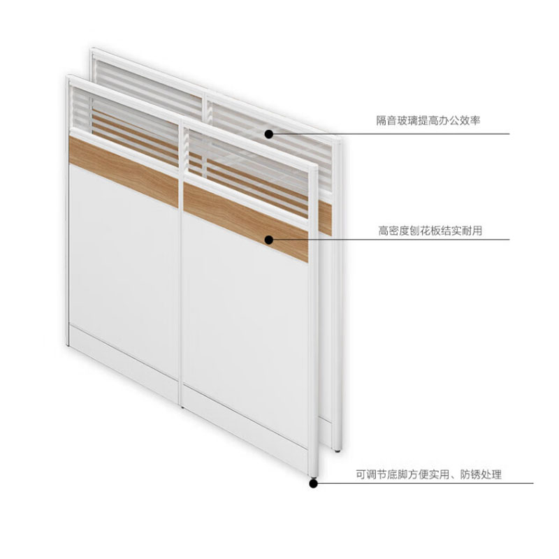东宥 屏风工位办公桌 1500*1500*1200mm张高清大图