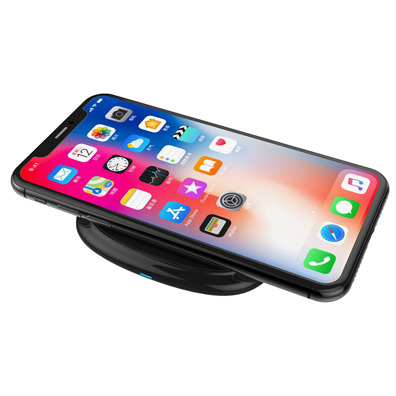 利浦无线充PhoneX无线充电器QI苹果8手机iPhone8Plus通用note8 黑色