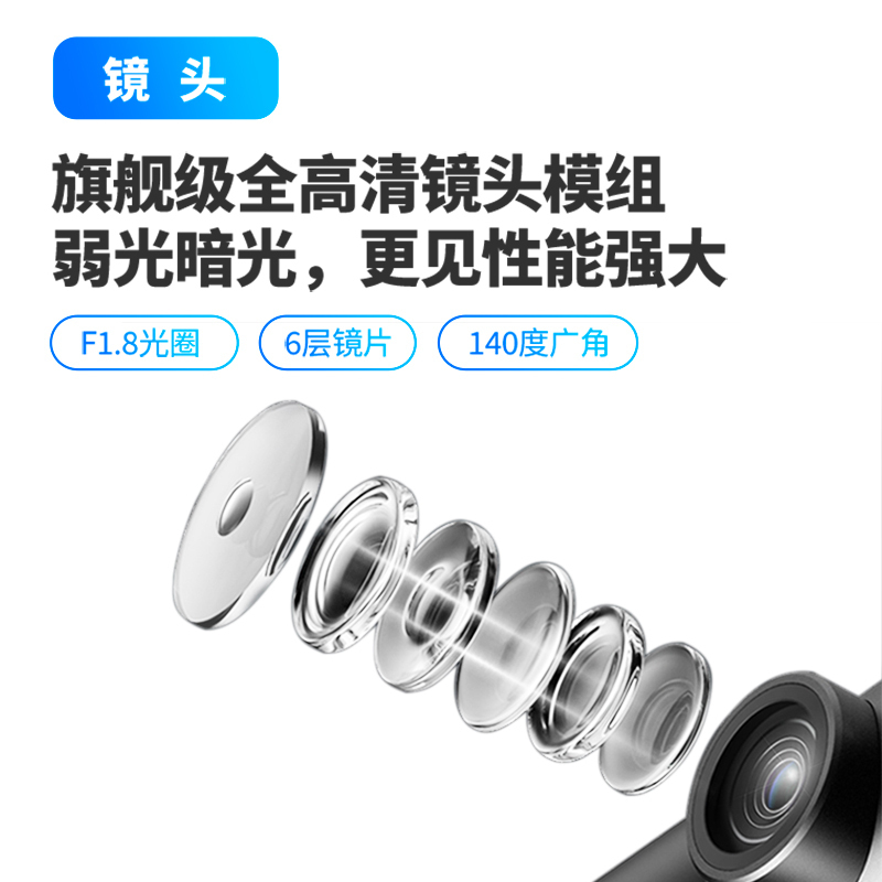 70迈智能行车记录仪A500S+64G存储卡