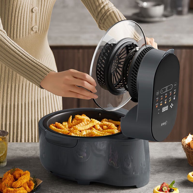 苏泊尔(SUPOR)空气炸锅5L大容量可视电炸锅 蒸汽嫩炸薯条机 上盖可拆洗 彩色大屏触控轻松炸整鸡KD50DQ77高清大图