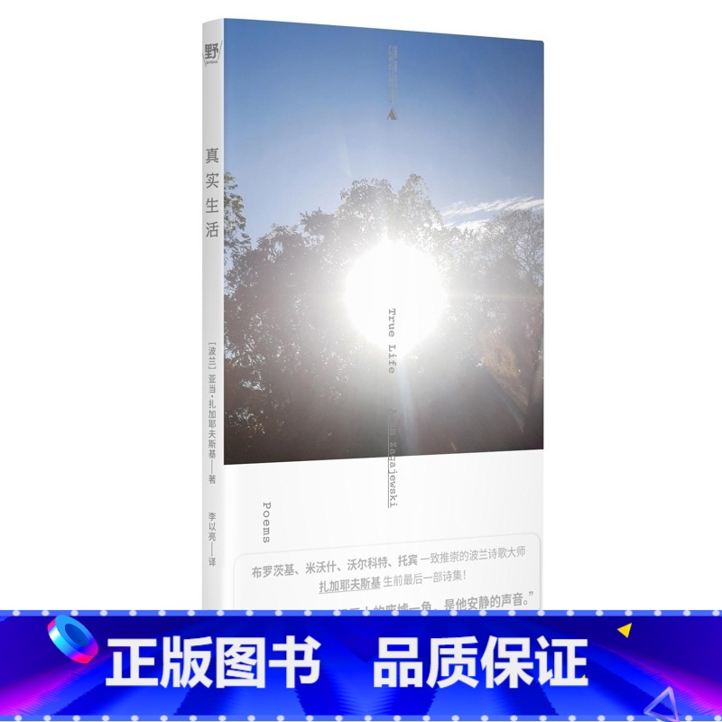 真实生活 [正版]2024豆瓣年度书单真实生活 亚当·扎加耶夫斯基 著 单行本诗集 收录54篇诗作 广西师范大学出版社高清大图
