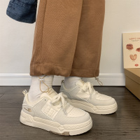 回力女鞋米奶色厚底板鞋运动鞋小白鞋子女ins潮chic鞋子百搭小众休闲增高鞋
