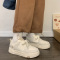 回力女鞋米奶色厚底板鞋运动鞋小白鞋子女ins潮chic鞋子百搭小众休闲增高鞋