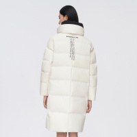 波司登羽绒服女款2021新款中长款加厚双领时尚防风保暖外套