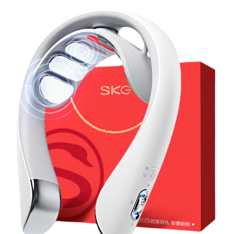 SKG颈椎按摩仪 K5系列2代 云境白 尊贵款 爱心礼盒