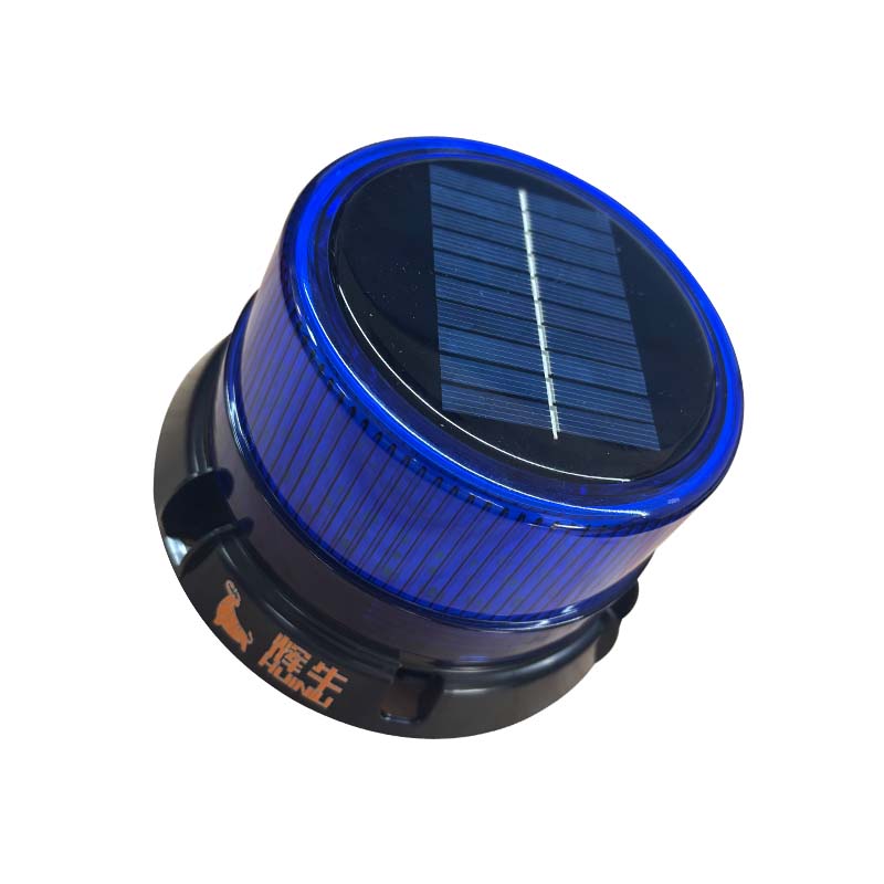 辉牛 太阳能LED警示灯 HN-蓝色 个高清大图