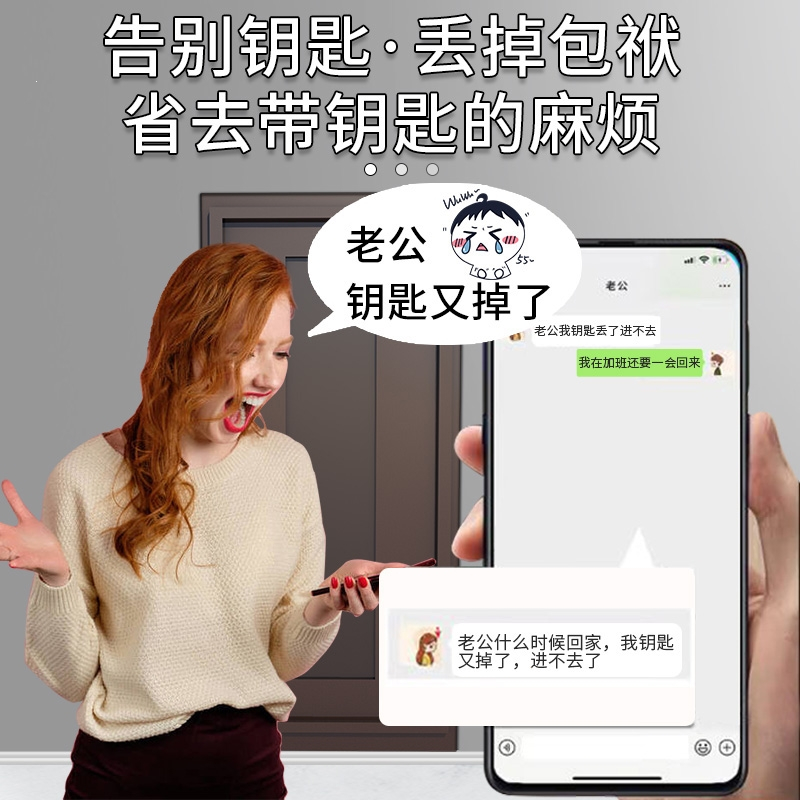 古达指纹锁防盗门密码锁家用门锁大木门电子锁智能门锁