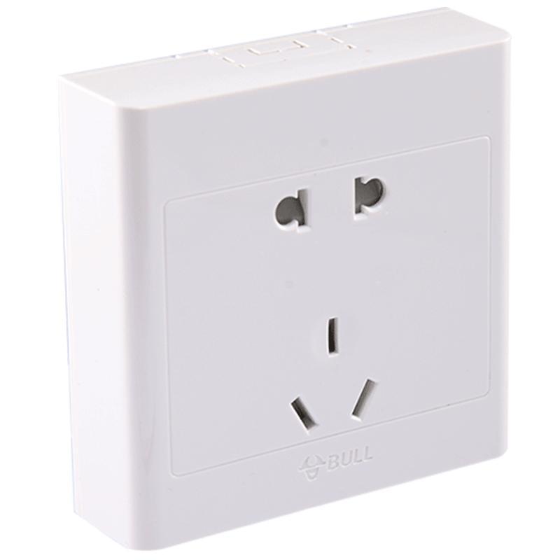 bull公牛明装五孔开关