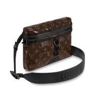 Louis Vuitton LV路易威登孔雀翎全球购新款lv男士时尚涂层帆布经典款老花拉链LV邮差包男M43895