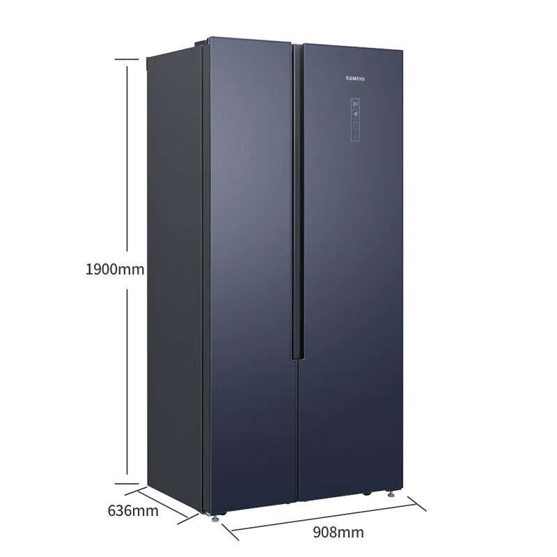 西门子KA92VB356C 530升湖蕴蓝对开门双开门超薄风冷无霜智能变频高清大图