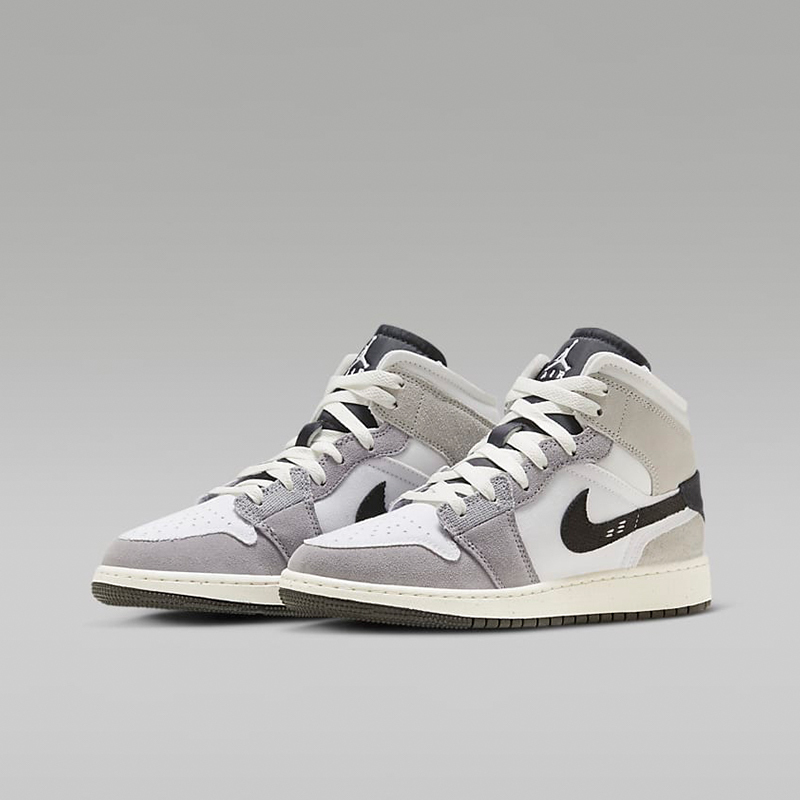 Nike耐克女鞋JORADN 1 AJ1烟灰白 中帮板鞋休闲运动鞋FD9091-002