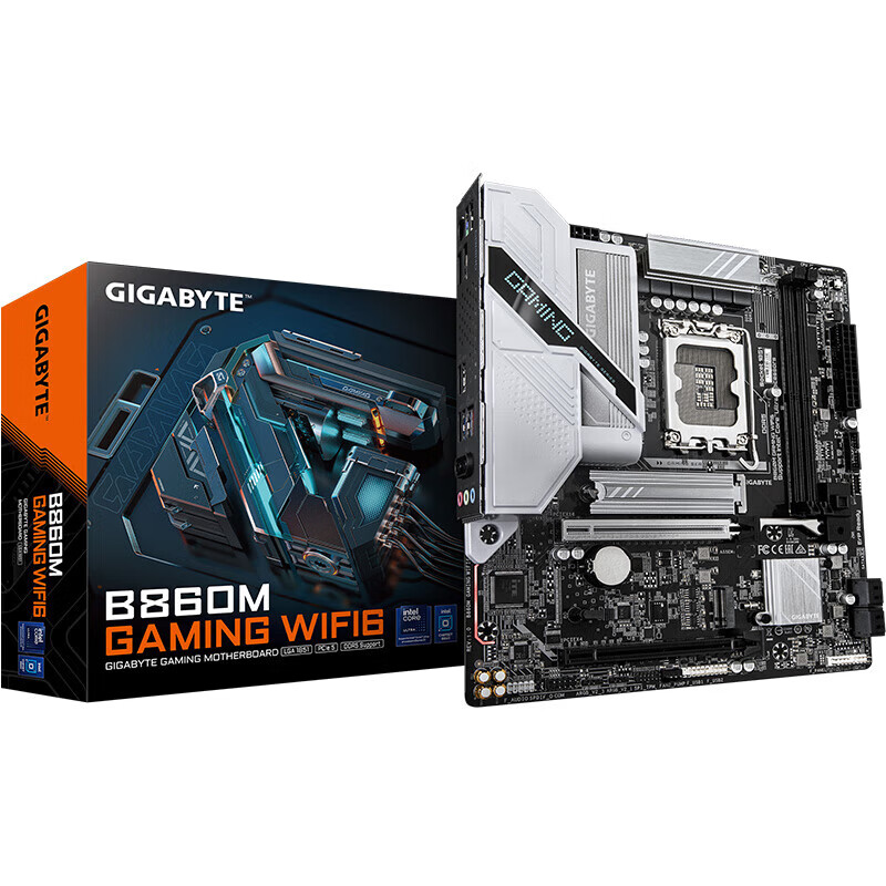 技嘉B860M GAMING WIFI6 魔鹰单主板支持 intel Ultra245KF/265KF LGA1851二代系列 单主板台式电脑组装主板全新