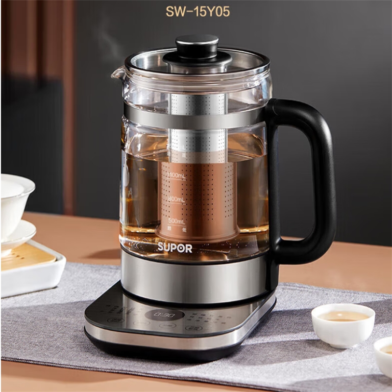 苏泊尔S简约养生壶家用煮茶壶煮茶器316L不锈钢15Y05 /4
