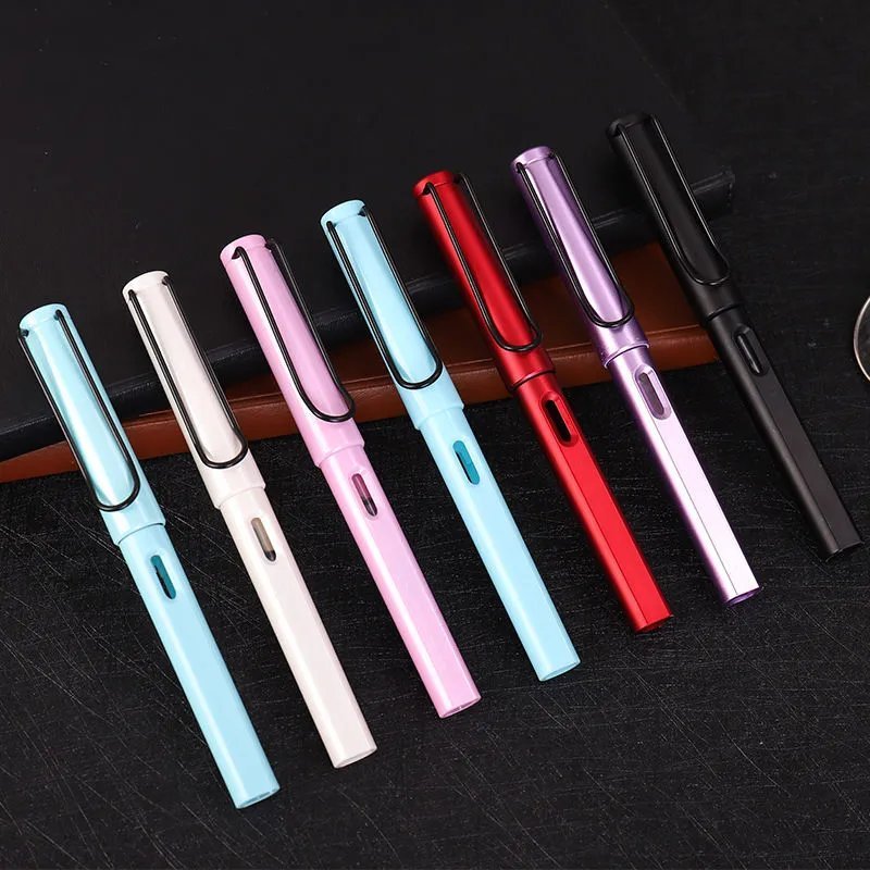 创意钢笔学生成人练字墨囊墨水办公书法笔明尖儿童男女孩铱金笔尖