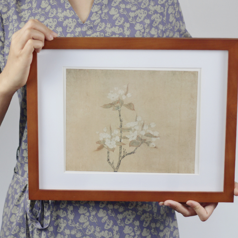 [正版图书]钱选八花图卷 甄选8帧元代绘画大师经典花卉画作品集 单片装帧高清还原可临摹鉴赏可装饰收藏中国画花鸟画册页 出