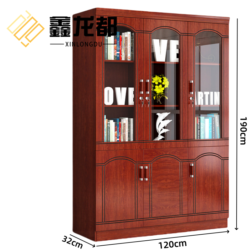 鑫龙都书柜三门台