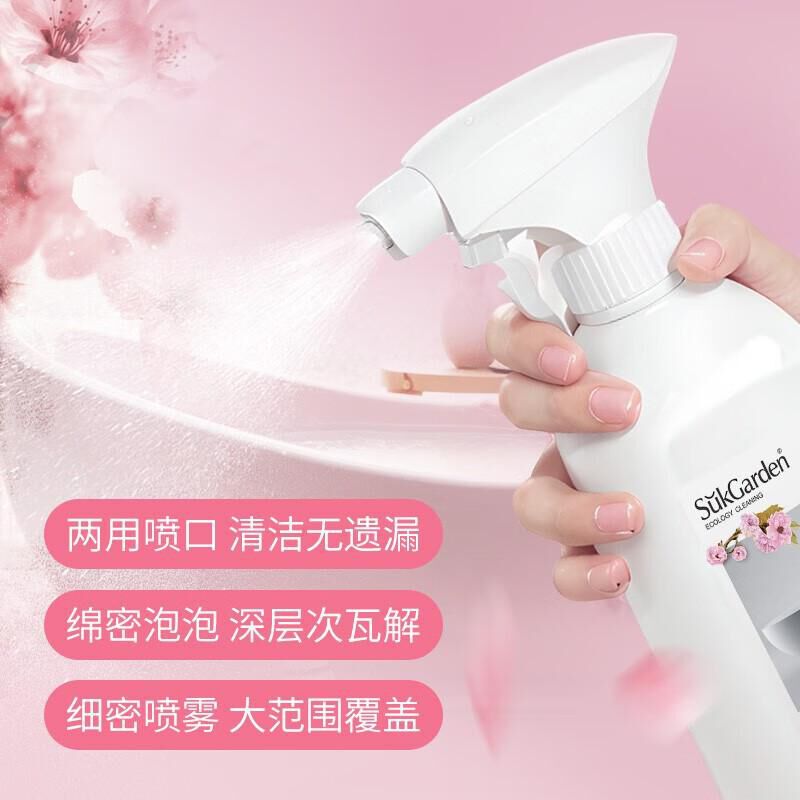 SukGarden蔬果园 绚丽繁樱浴室清洁剂500g(单位:瓶)高清大图