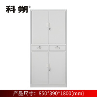 科朔 文件柜铁皮柜资料柜办公室柜子档案柜 铁中二斗文件柜 KS-G036