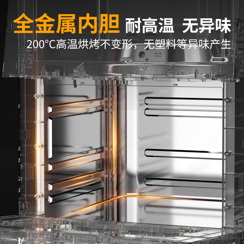 苏宁自营容声空气炸锅电烤箱2025新款多功能烧烤微波炉一体机2072高清大图