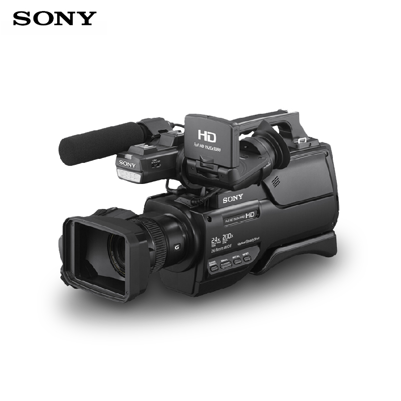 索尼(SONY)HXR-MC2500 专业数码摄像机 肩抗式存储卡高清摄录一体机套餐 约614万像素 3英寸显示屏高清大图