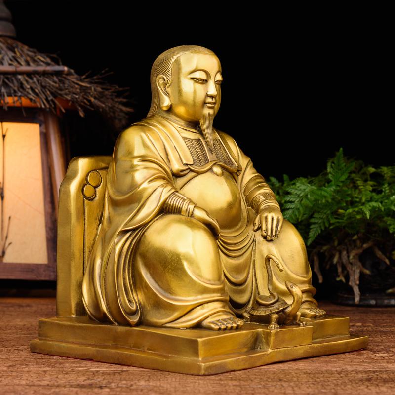 美帮汇玄天上帝 真武大帝神像摆件铜 玄武祖师祖师爷铜像大号高清大图