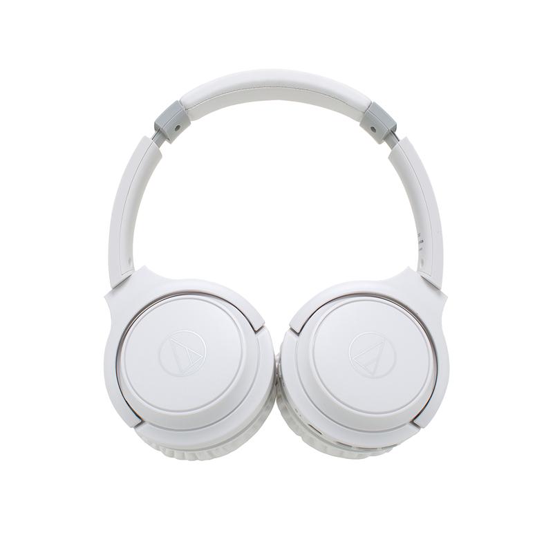 铁三角(Audio-technica)ATH-S200BT 头戴式密闭型无线蓝牙耳机 (白色) 手机耳机 无线耳机