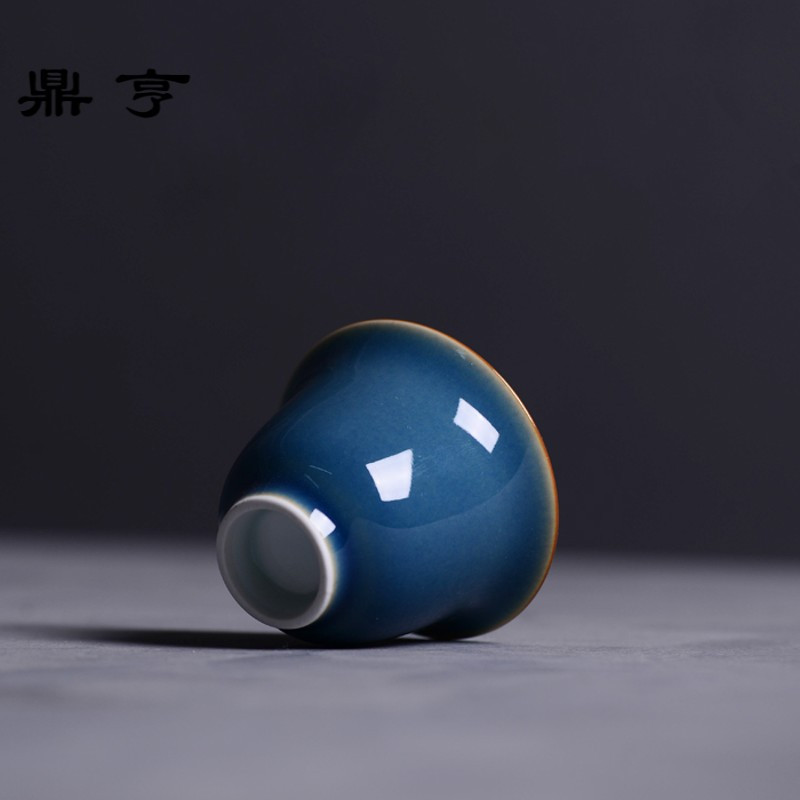 鼎亨景德镇 全手工四大名釉茶杯 颜色釉品茗杯 功夫茶薄胎茶杯 主