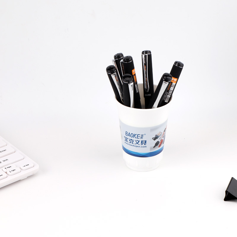 宝克（BAOKE）球形笔尖签字中性笔 PC2928 12支/盒高清大图