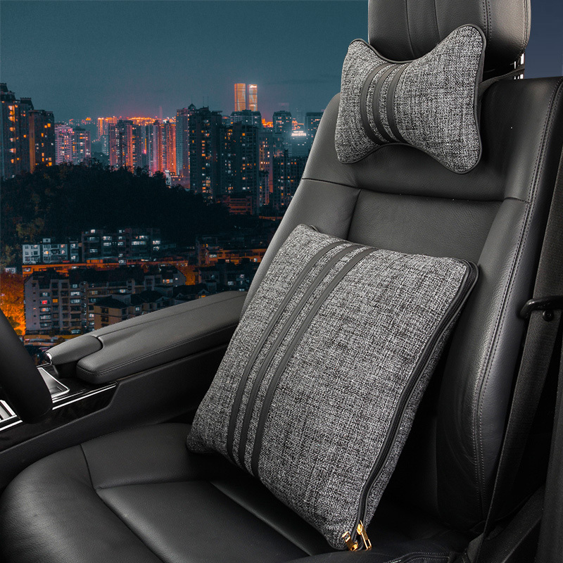 敬平汽车两用腰枕抱枕车用后排头枕一对车内被子车抱枕被车载枕靠枕