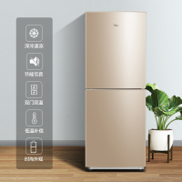 [品牌自营]美的(Midea)冰箱双开门172升低音深冷速冻低温补偿小型迷你家用电冰箱新品BCD-172CM(E)芙蓉金