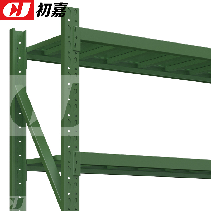 初嘉(CJ)仓储货架库房置物架中型货架军绿色主架1500*500*2000mm/200kg