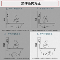 恒洁(HEGII)卫生间成人蹲便器水箱整套组合防臭节水陶瓷蹲坑多款