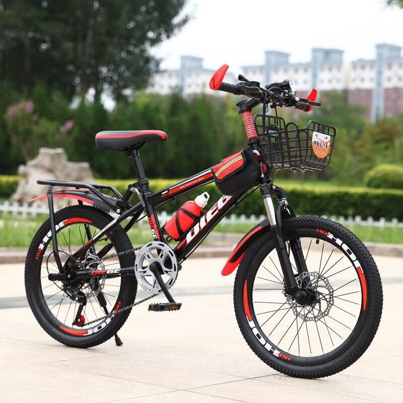 儿童山地车男女中小学生碟刹变速18速高清大图