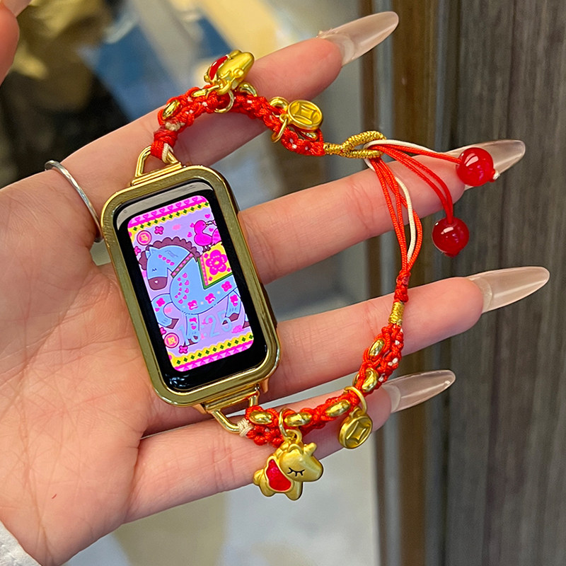 适用小天才电话手表表带Z10/Z9可爱挂脖Z11新款Z8Z7S保护套3139B高清大图