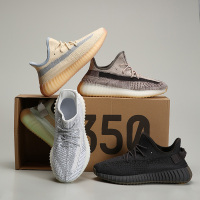 联名Diao Yeezy帝奥椰子ins超火350冰蓝白满天星椰子分化鞋户外运动男鞋真爆天使透气女鞋休闲百搭情侣鞋子