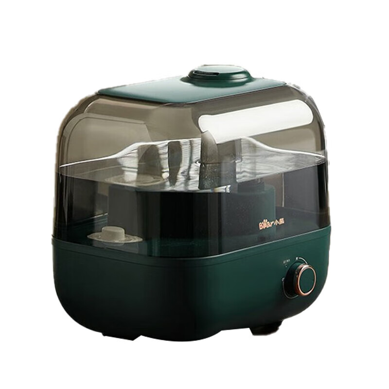 小熊(Bear)加湿器JSQ-F50D2 卧室办公桌空气加湿 5L上加水 复古绿
