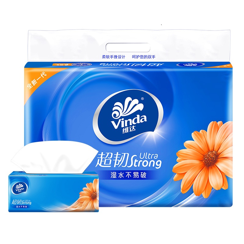 维达 VINDA V2239 超韧S码抽纸 3层130抽6包*1提高清大图