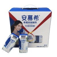 伊利YILI 安慕希原味酸奶 205g*12盒 常温发酵乳营养酸奶