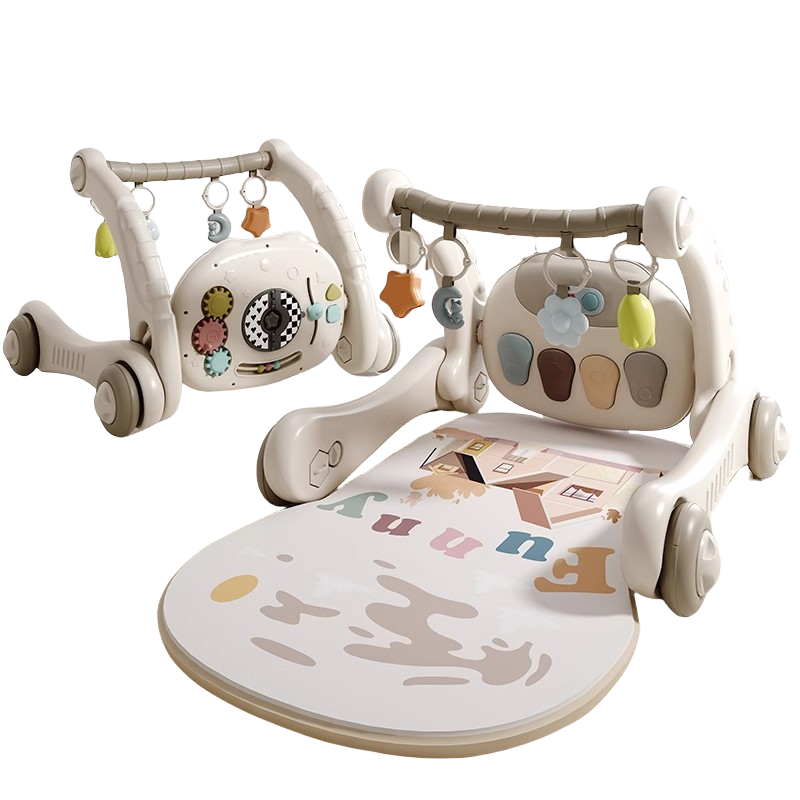 婴儿脚踏钢琴健身架学步车新生儿满月见面0—1岁早教玩具礼盒1663高清大图