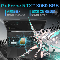 [RTX3060]华硕(ASUS)天选2 锐龙R9-5900Hx 32G内存 1TB固态 2.5K 165Hz灰色 15.6英寸轻薄本电竞发烧游戏本设计师笔记本电脑