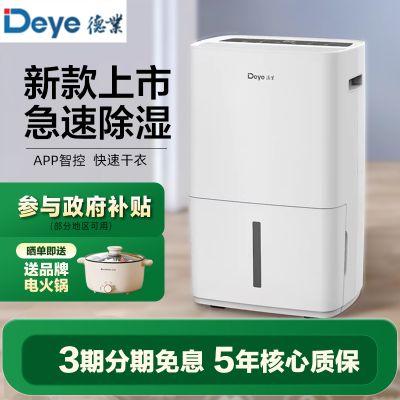 德业(Deye)除湿机家用 DYD-L48A3 48升 天 家用卧室地下室复式别墅商用工业吸湿器