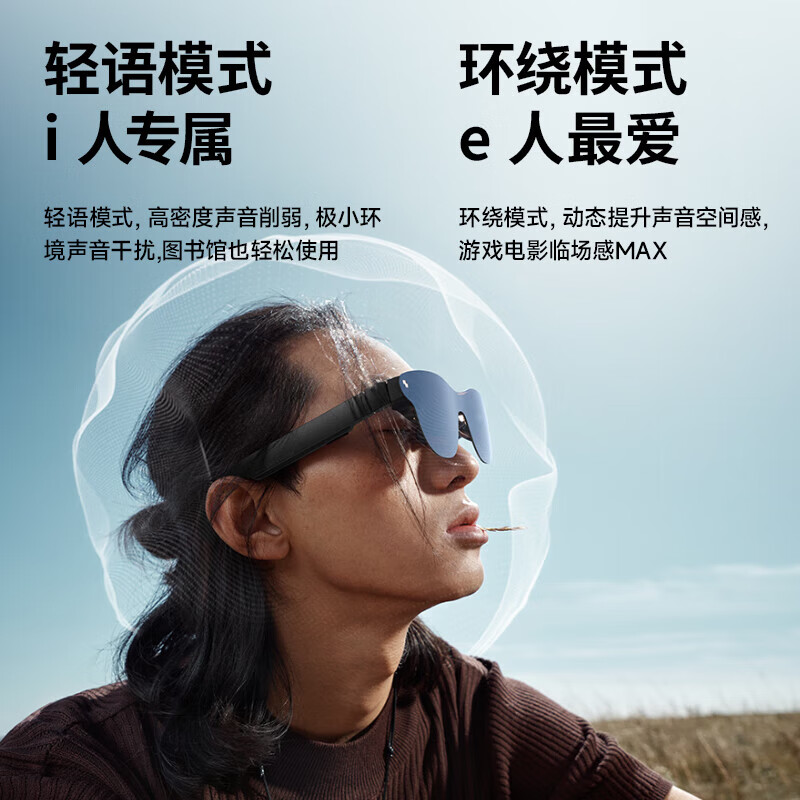 雷鸟Air4 智能AR眼镜 智能眼沉浸式体验超清视觉享受高清巨幕观影眼镜 便携眼镜高清大图