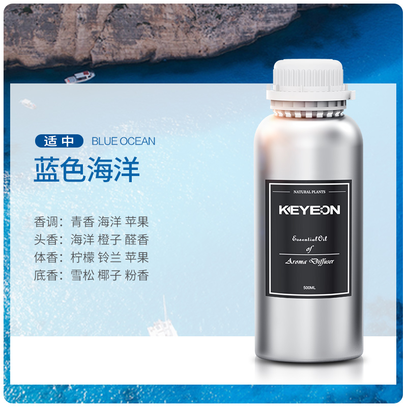 五星级酒店大堂专用香薰精油补充液扩香机加湿器大瓶香氛香水397 蓝色海洋 500ML铝瓶装 JY-144高清大图