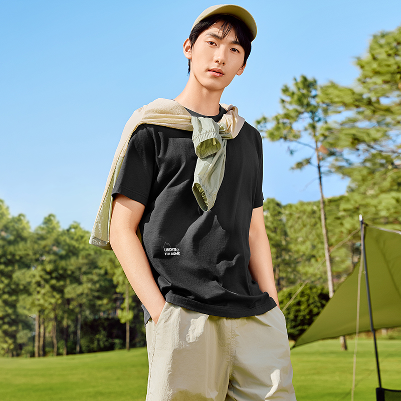 361°运动t恤男女同款新款常规舒适上衣圆领短T恤高清大图