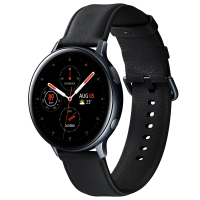 三星(SAMSUNG) Galaxy Watch Active2 伯爵黑 智能手表 蓝牙电话+50米防水+移动支付 钢制44mm