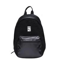 PUMA彪马娜扎同款新款女子毛绒拼接学生背包双肩包休闲包076591 07659101 UA