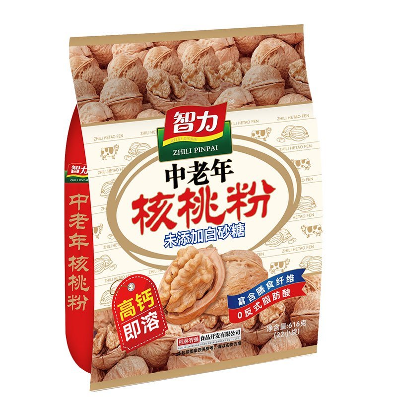 智力 中老年核桃粉616g(内含22小包)速溶即食代餐粉