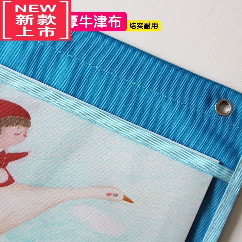 可莉允幼儿园美术作品展示挂袋透明A4图书收纳袋绘本画画书美术展示书袋图片